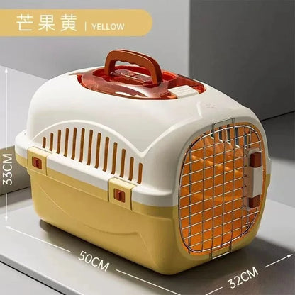 New 2025 Cat Cages Dog Carrier Box Outdoor Travel Air Transport Portable Box Pet Product for Puppy Kitten