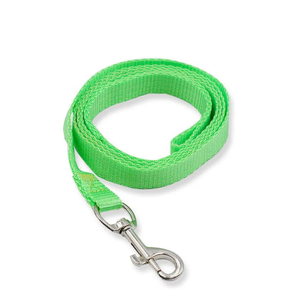 Colorful Nylon Dog Leash 150cm — Lightweight Fluorescent Walking Lead for Small Dogs