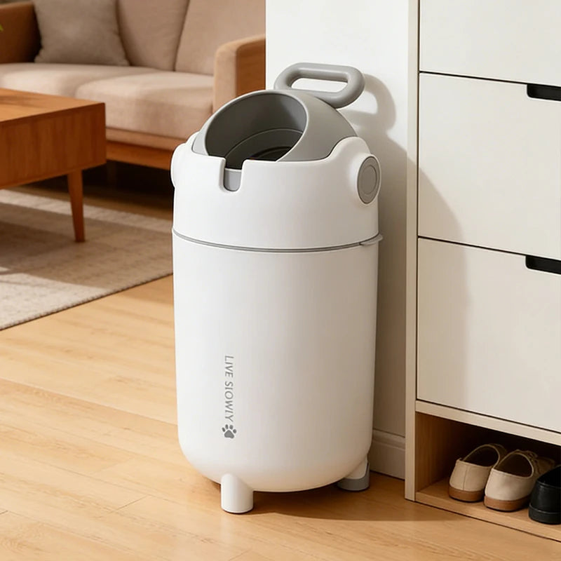 Pet Waste Trash Can with Foot Pedal