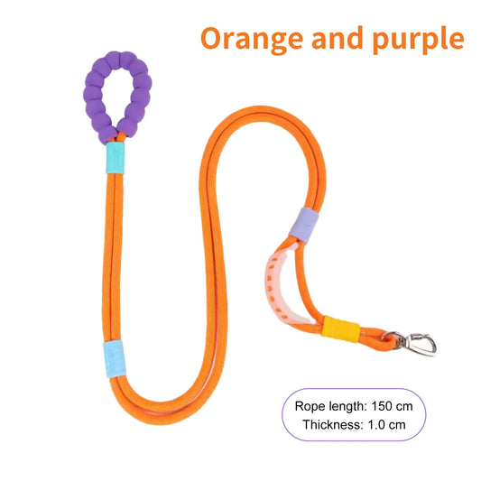 Anti-Breakaway Dog Leash 150cm — Non-Slip Wear-Resistant Walking Lead in 8 Colors