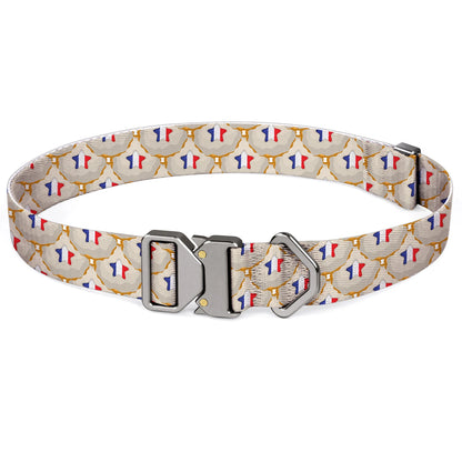World Cup Flag Pattern Dog Collar – Adjustable Quick-Release Nylon Collar