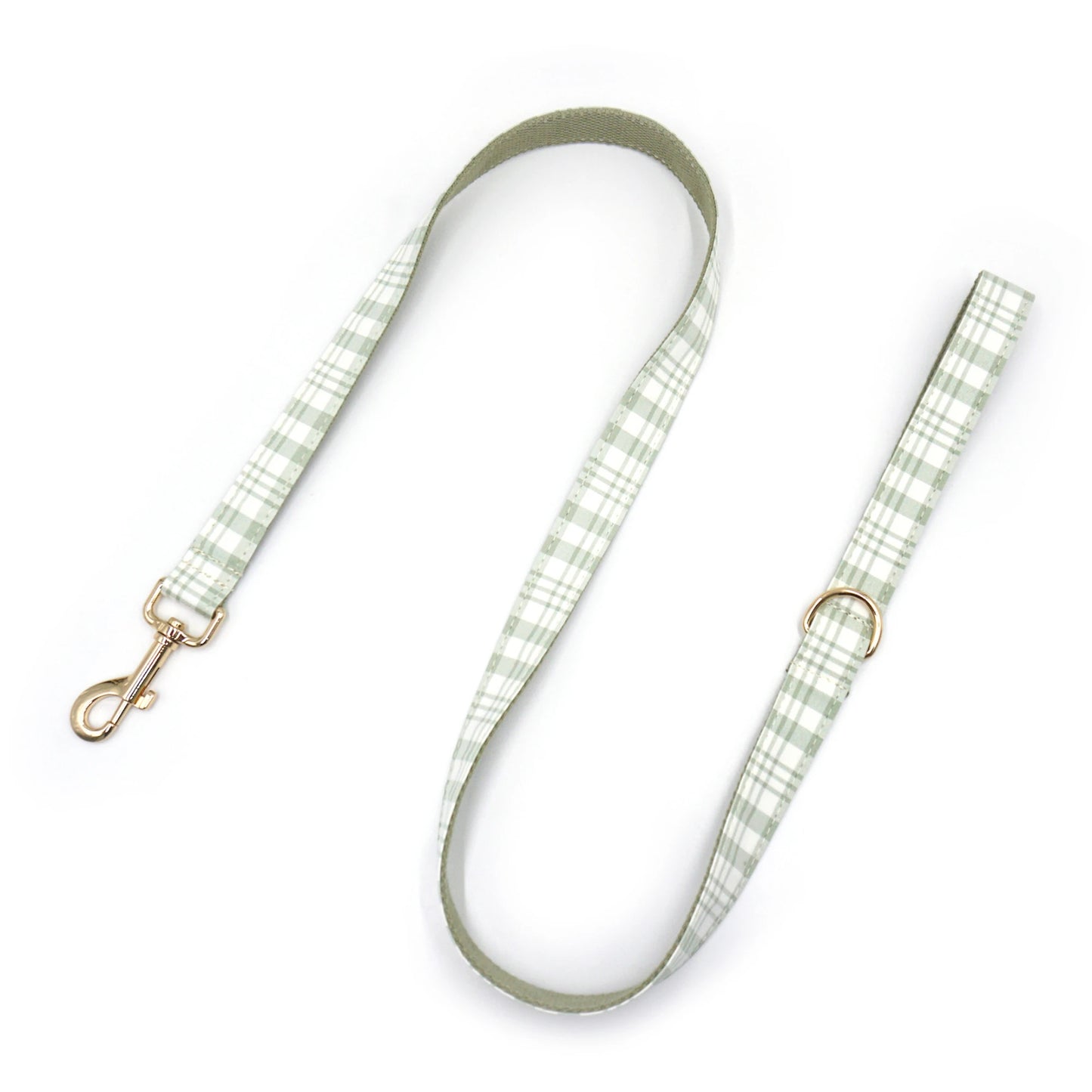 Customize Luxury Dog  Cat Leash Cute Soft Dog Collar with Bowtie Adjustable Pet Collars - GREEN Plaid