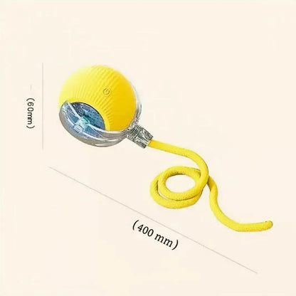 Smart Pet Dog Cat Toy Usb Chargeable Interactive Toy Ball Automatic Glowing  Cat Toy