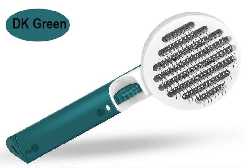 Self-Cleaning Pet Slicker Brush — Cat & Dog Hair Remover Grooming Comb