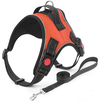 No-Pull Reversible Dog Vest Harness with Leash | Reflective Adjustable