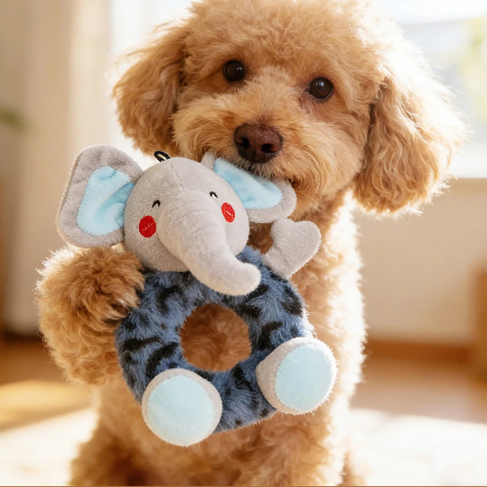 Squeaky Dog Plush Toys | Soft Chew Toy | 6 Colors
