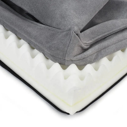 Orthopedic Memory Foam Sofa Dog Bed – Washable Scratch-Resistant Cover