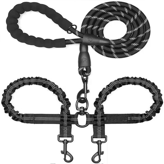 Retractable Nylon Dog Leash — 3m, Ergonomic Handle