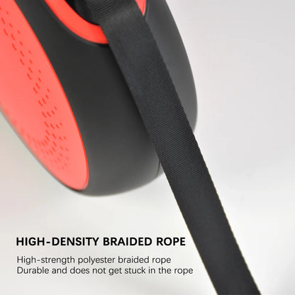 Retractable Dog Leash with Poop Bag Dispenser