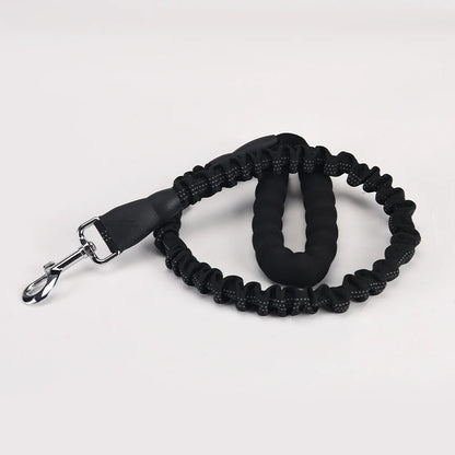 Elastic Bungee No-Pull Dog Leash | Soft Padded Handle Heavy Duty Nylon Training Lead