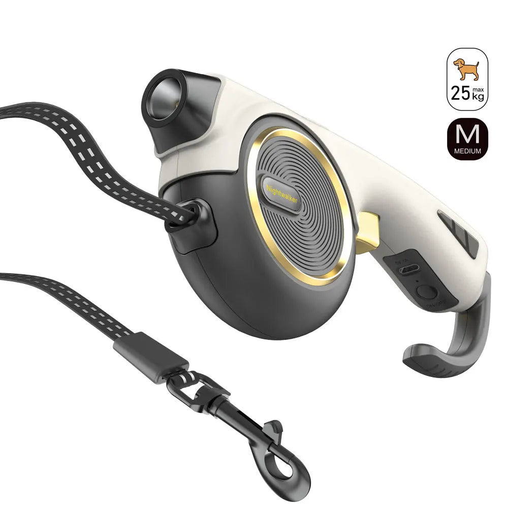 Retractable Dog Leash 13ft | Automatic One-Button Brake & Lock | Heavy Duty Tangle-Free Walking Leash for Small Medium Large Dogs