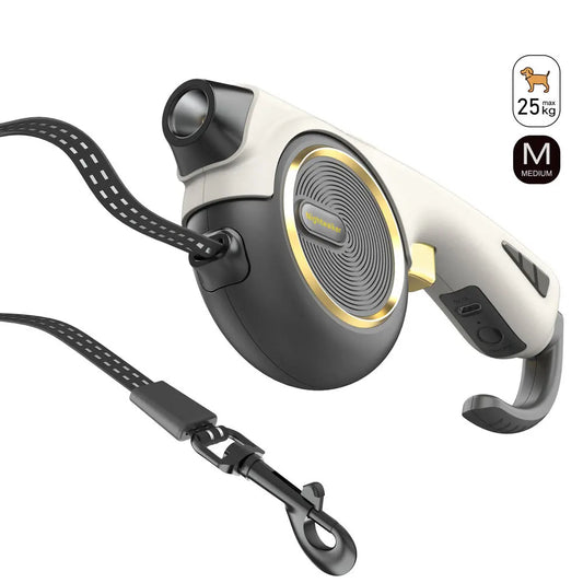 Retractable Dog Leash 13ft | Automatic One-Button Brake & Lock | Heavy Duty Tangle-Free Walking Leash for Small Medium Large Dogs