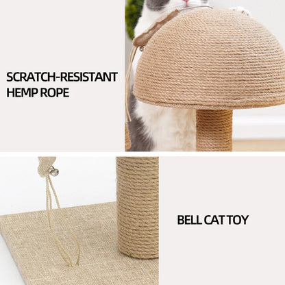 Mushroom Sisal Ball Cat Scratcher – Interactive Scratch & Play Toy