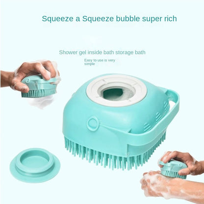 Eco-Friendly Classic Multifunctional Massage Comb Silicone Bath Brush 100ml for Dogs All Seasons Made in China