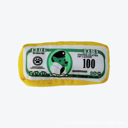 Squeaky Plush Pet Chew Toy with Crinkle Paper – Interactive Bite Toy