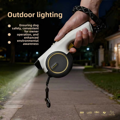 Retractable Dog Leash 13ft | Automatic One-Button Brake & Lock | Heavy Duty Tangle-Free Walking Leash for Small Medium Large Dogs