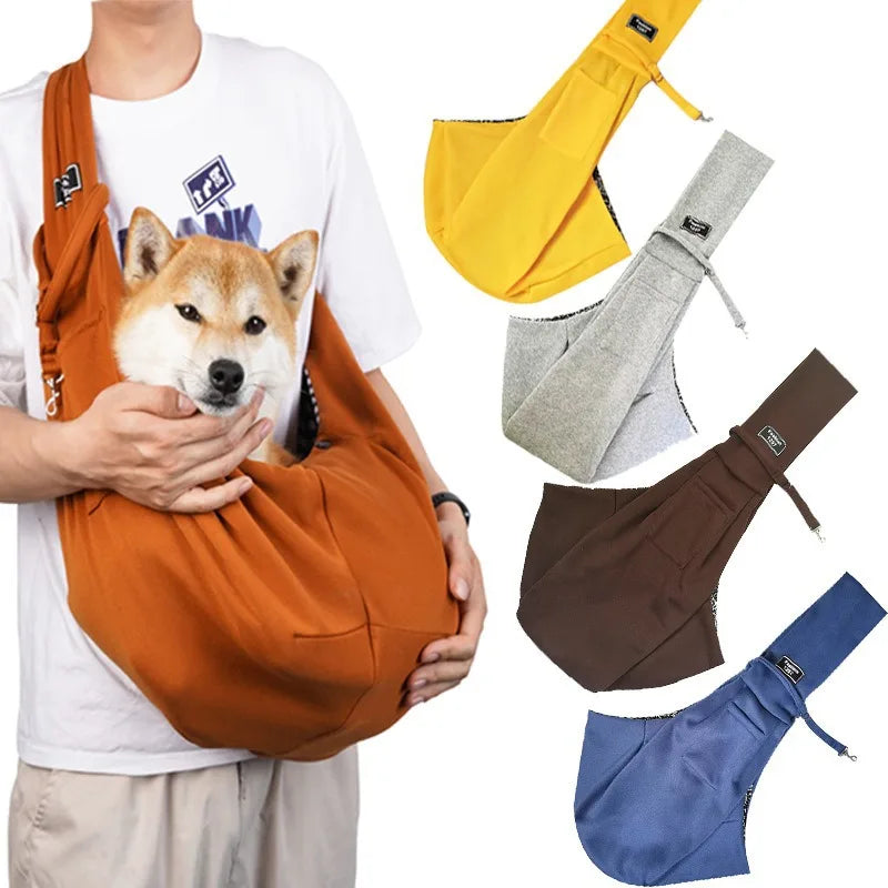 Crossbody Breathable Oxford Dog & Cat Folding Large-Capacity Portable Outdoor Pet Carrier
