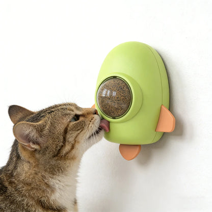 Rotatable Catnip Ball Cat Toy – Paste-On Interactive Teaser