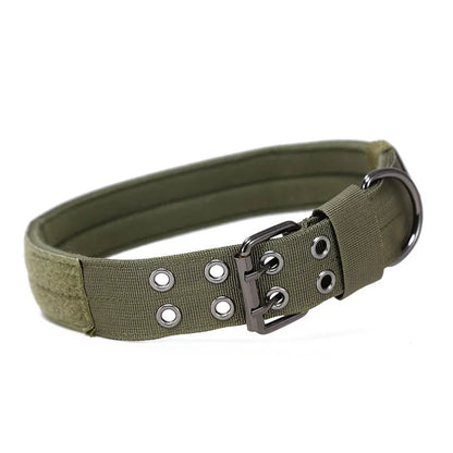 Tactical MOLLE Dog Collar | Heavy Duty Adjustable Nylon