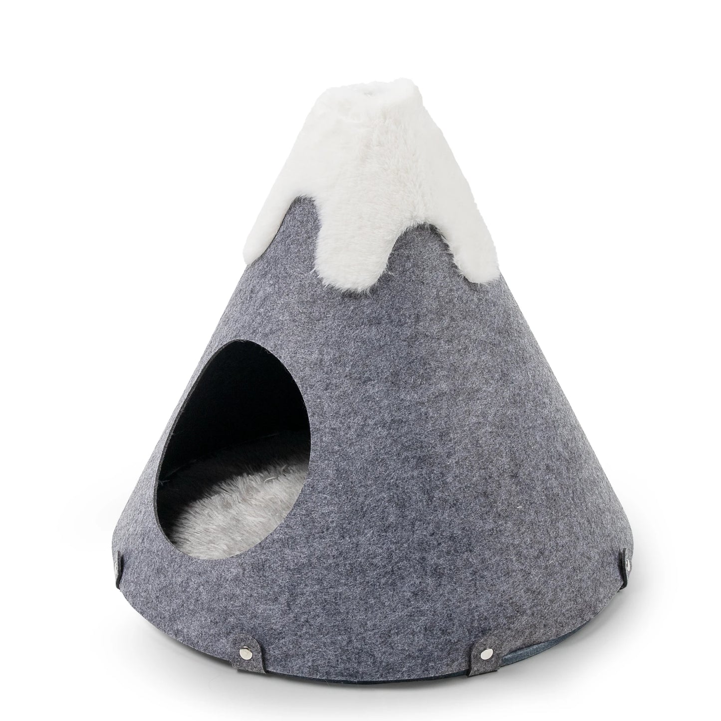 Cloud Shape Felt Cat Bed Cave – Washable, Eco-Friendly, Modern Cat Sleeping House