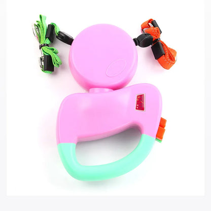 Retractable Double Dog Leash — Reflective, ABS+Nylon
