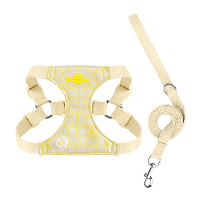Breathable Floral Dog Harness – Lightweight Mesh Vest