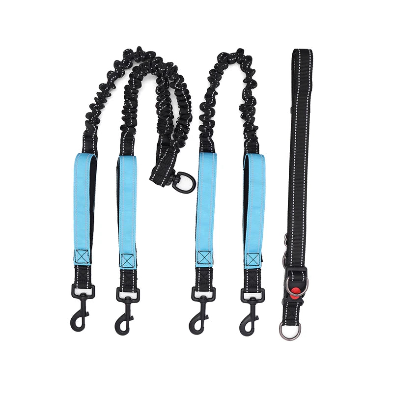 Hands-Free Dog Leash Waist Belt | Dual Handle Bungee Running Leash
