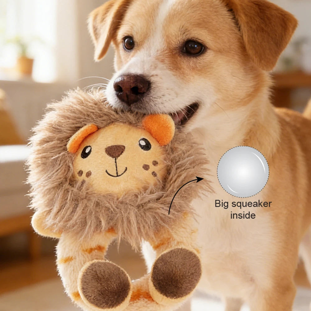 Squeaky Dog Plush Toys | Soft Chew Toy | 6 Colors