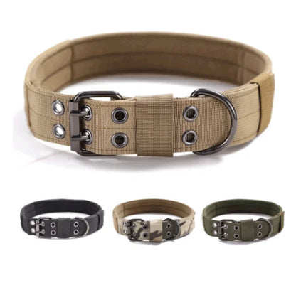 Tactical MOLLE Dog Collar | Heavy Duty Adjustable Nylon