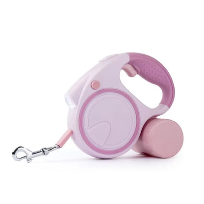 Retractable Dog Leash 5M/16ft — Tangle-Free Walking Lead with One-Button Lock