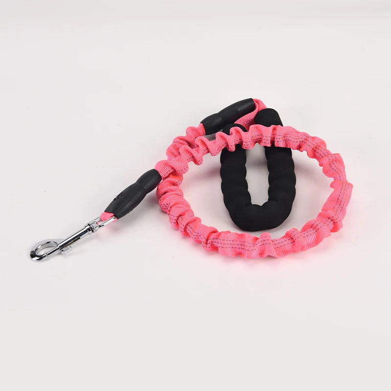 Elastic Bungee No-Pull Dog Leash | Soft Padded Handle Heavy Duty Nylon Training Lead
