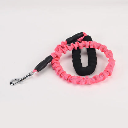 Elastic Bungee No-Pull Dog Leash | Soft Padded Handle Heavy Duty Nylon Training Lead