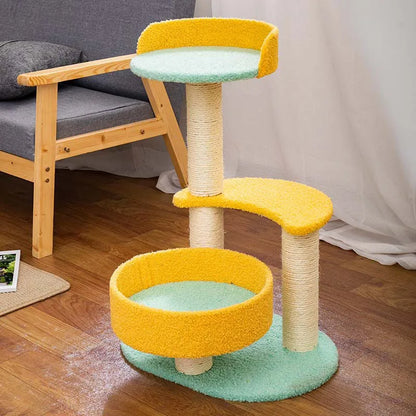 Cat Tree with Sisal Scratching Post , Climbing & Scratching Tower
