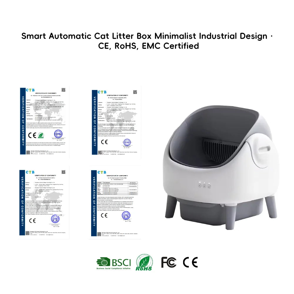 AI Self-Cleaning Cat Litter Box with App Control