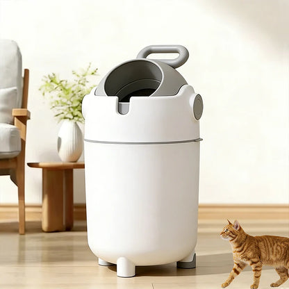 Pet Waste Trash Can with Foot Pedal