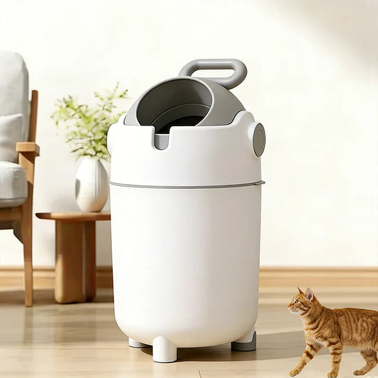 Pet Waste Trash Can with Foot Pedal