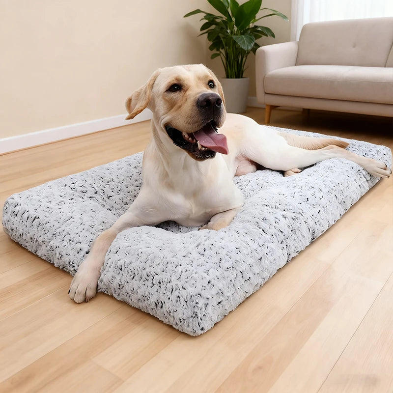 Rose Velvet Pet Mat | Soft Chew-Resistant Cat & Dog Bed for All Seasons