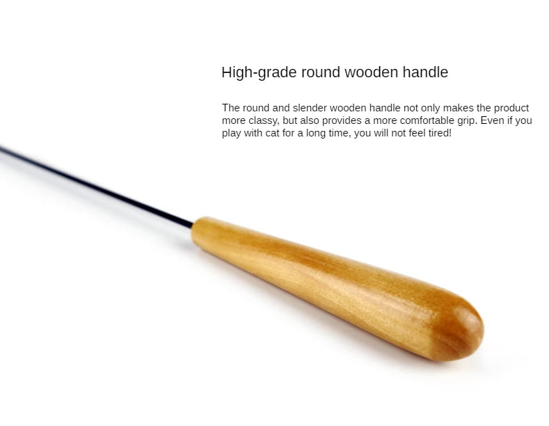 Bird-Shape Feather Cat Stick | Eco-Friendly Bite-Resistant Cat Wand Toy | 4 Styles