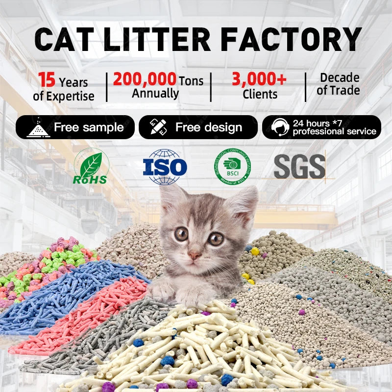Bentonite Clumping Cat Litter – Fast Clumping, 99% Dust-Free, Odor Control