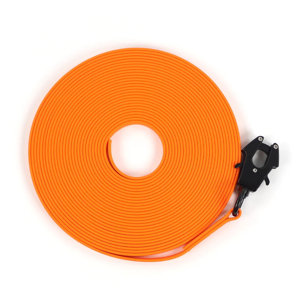 PVC Tactical Dog Training Leash with Swivel Snap Hook – Anti-Tangle Non-Slip Lead
