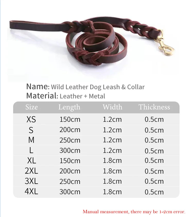 Genuine Leather Dog Collar – Adjustable Soft Padded Pet Collar