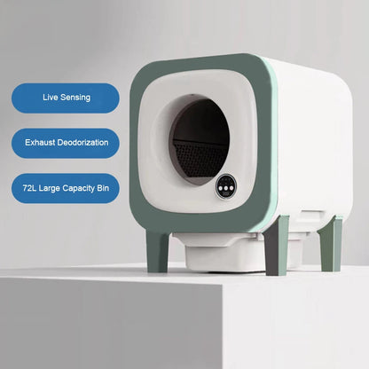 Smart Self-Cleaning Cat Litter Box with Camera & WiFi App