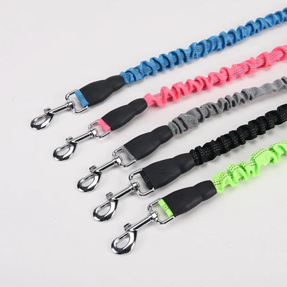 Elastic Bungee No-Pull Dog Leash | Soft Padded Handle Heavy Duty Nylon Training Lead
