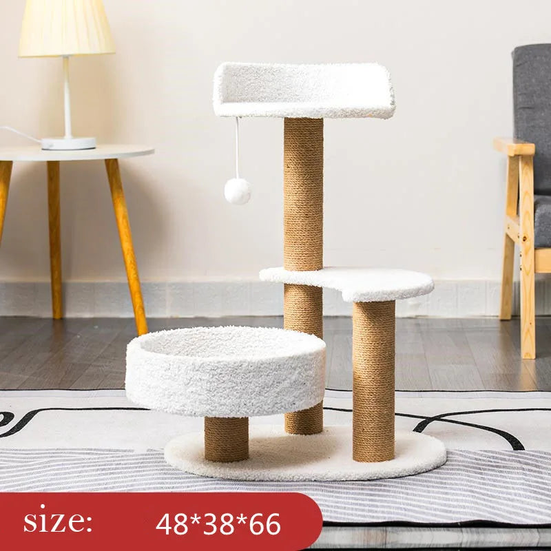 Cat Tree with Sisal Scratching Post , Climbing & Scratching Tower