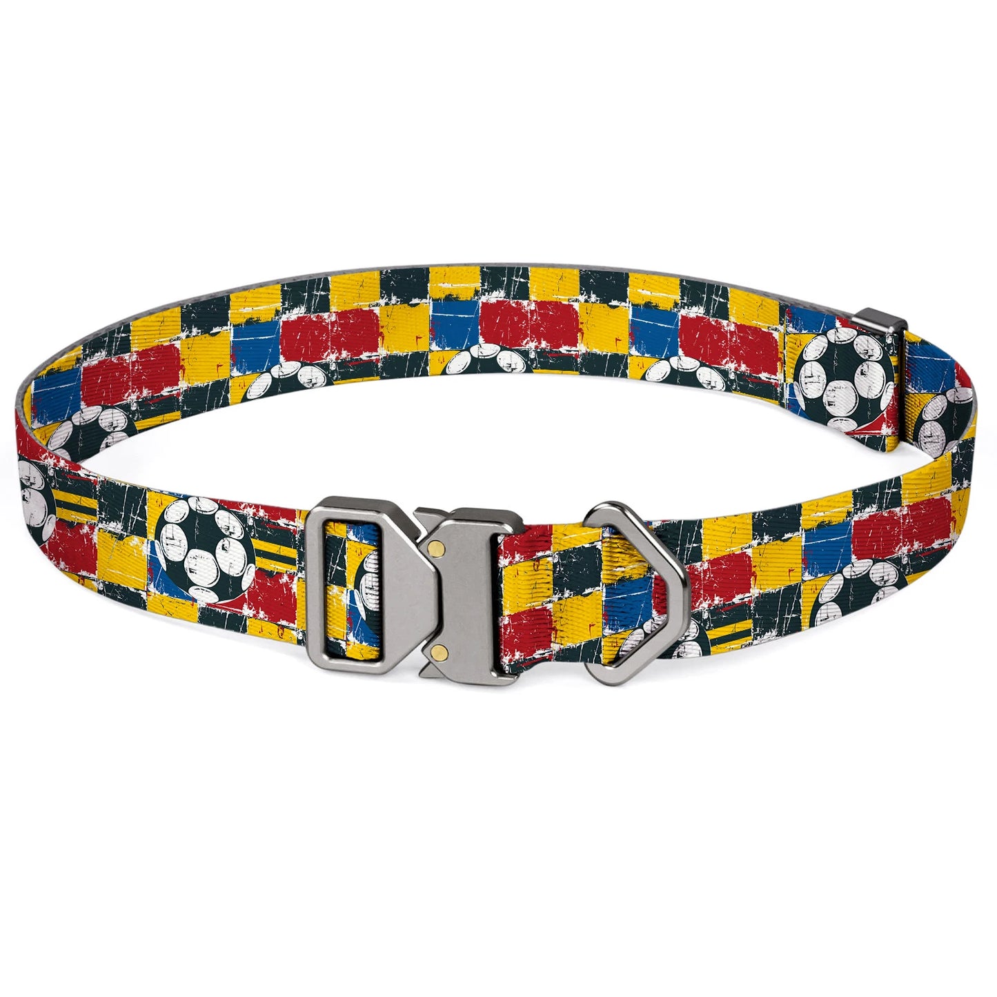 World Cup Flag Pattern Dog Collar – Adjustable Quick-Release Nylon Collar