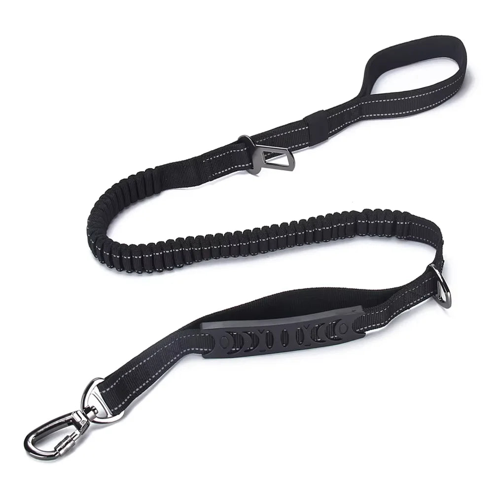 Tactical Waterproof Dog Leash — Stainless Steel Snap Hook, Reflective