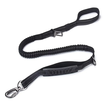 Tactical Waterproof Dog Leash — Stainless Steel Snap Hook, Reflective