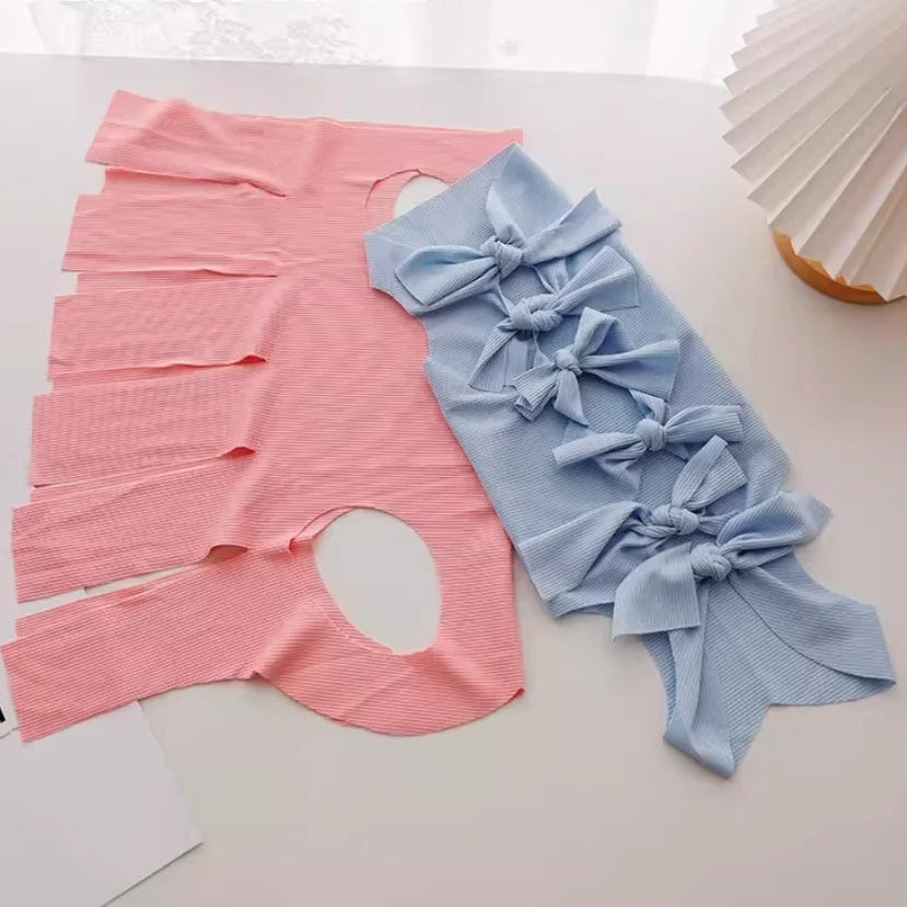Soft Cute Anti-Lick Surgery Recovery Suit cat Modal/Polyester Lace up Decorative Pet Vest Post-Surgery Wound Protection for Cats