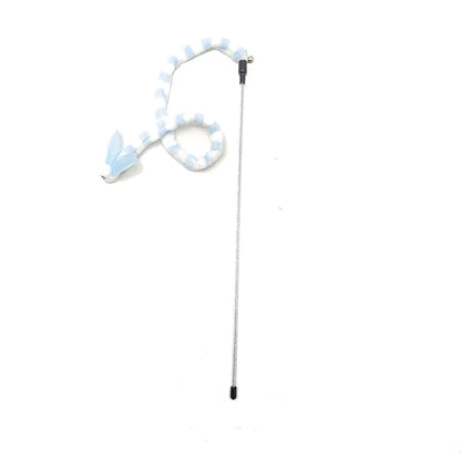 Flannel Cat Toy Wand – Bite-Resistant Cloth Strip Cat Teaser
