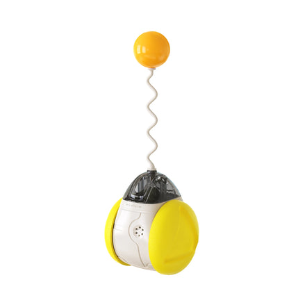 New Design Multi-function Pet Supplies Eco-friendly Cat Ball Toys Squeaky Balance Car Cat Toy Interactive Running Cat Catnip Toy
